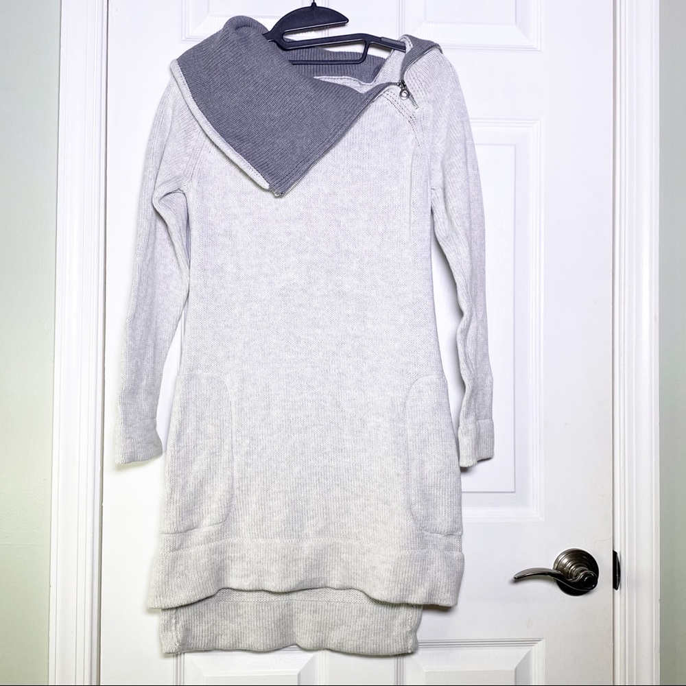 Soft Surroundings Asymmetrical Neck Sweater Dress
